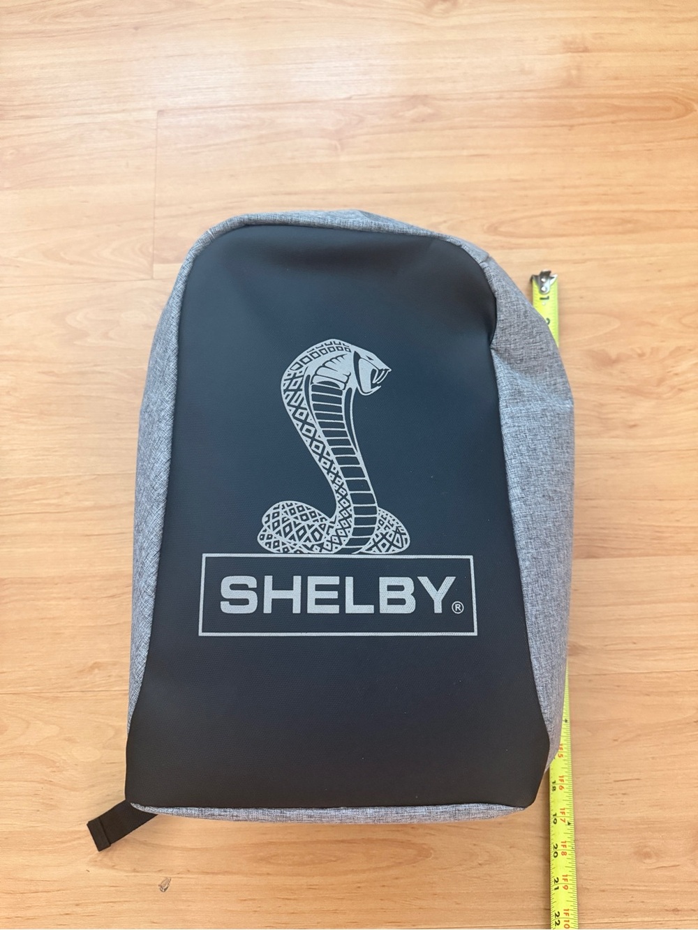 Shelby Black & Gray Cobra Graphic Backpack